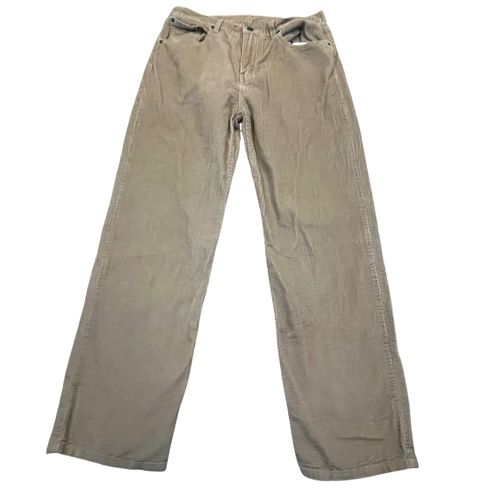 Levis Straight Leg Corduroy Pants Tan Khaki Women 30x30